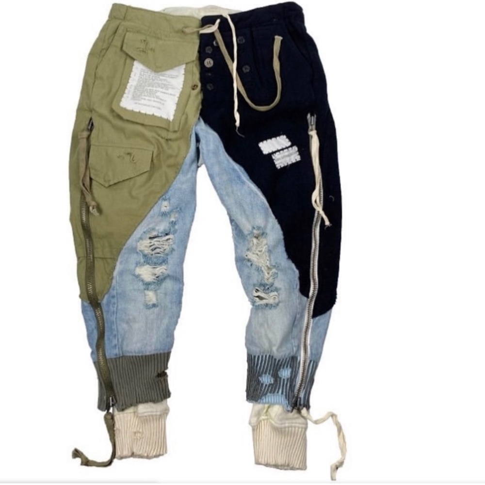 Greg Lauren Patchwork Joggers